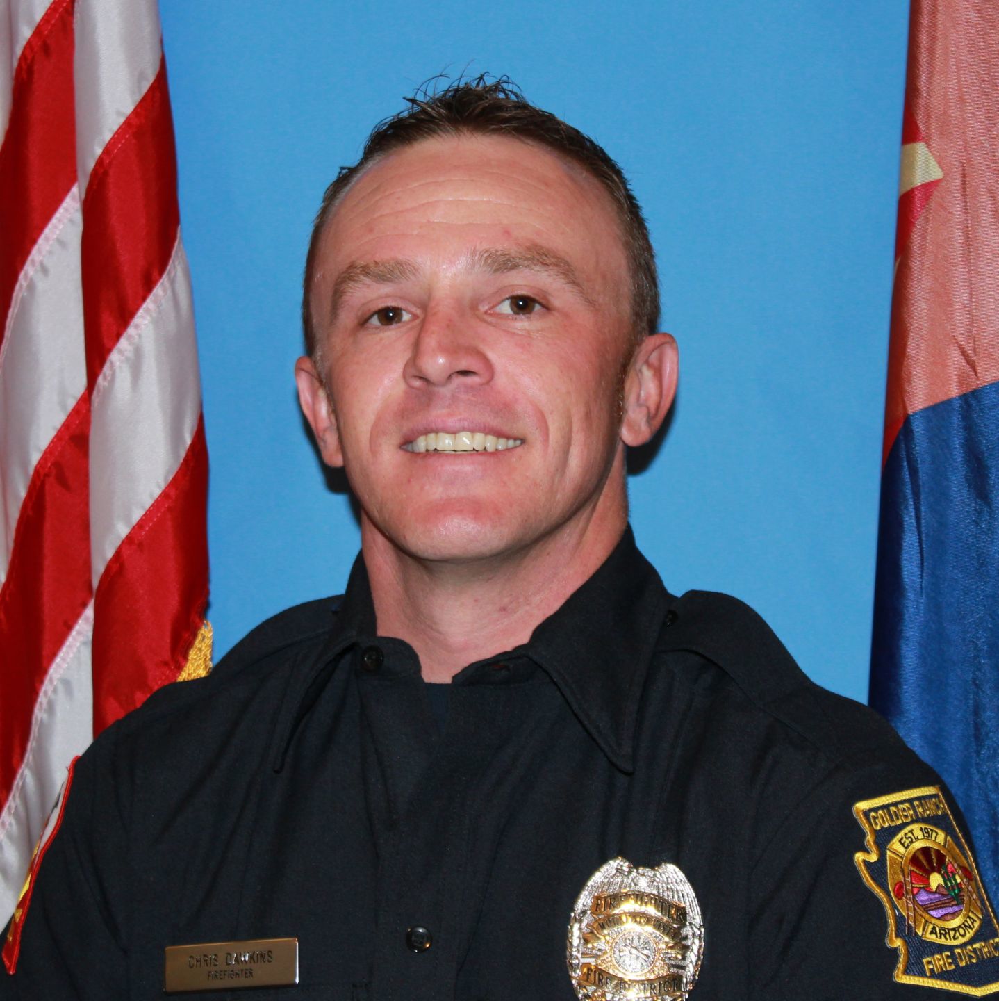 Christopher Dawkins promoted to engineer at Golder Ranch Fire District